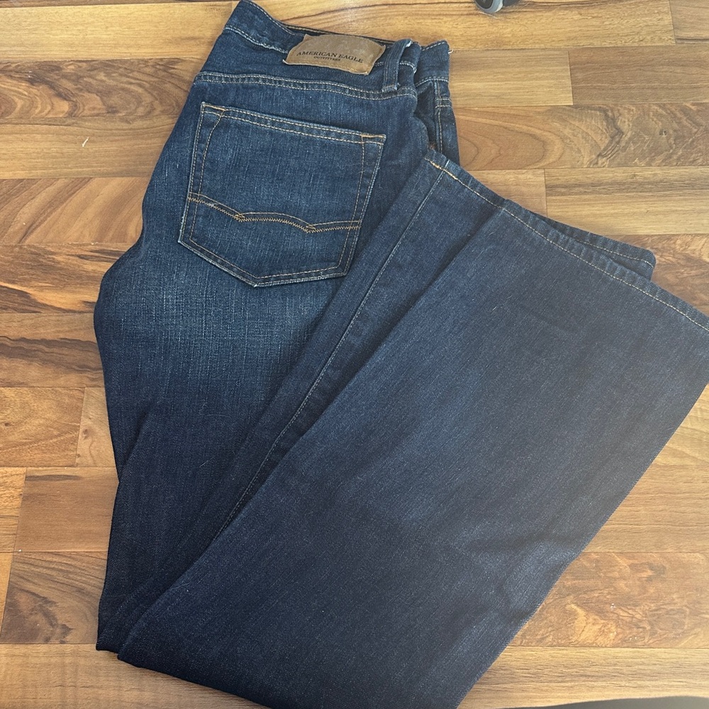 American Eagle Outfitters Dark Blue Bootcut Jeans